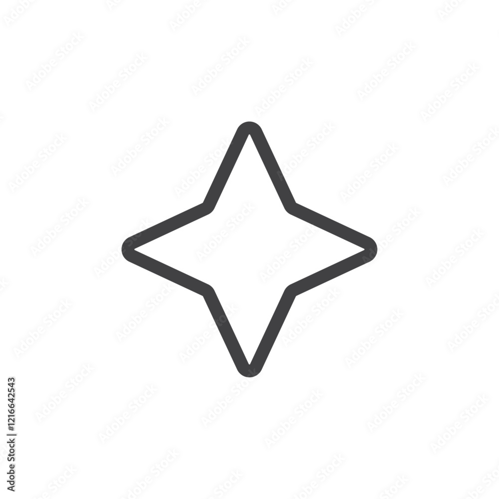 Starburst icon symbolizing light or energy. Starburst icon symbolizing light or energy.