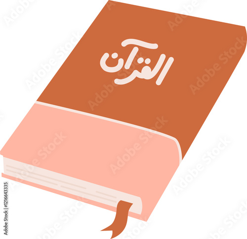 Illustration of Quran book cover