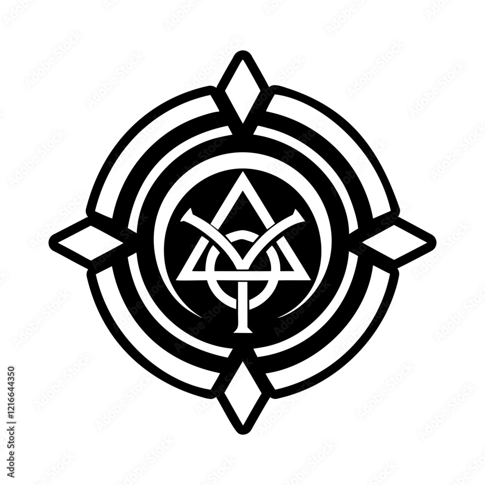 A filled style icon of divine connection symbol A filled style icon of divine connection symbol