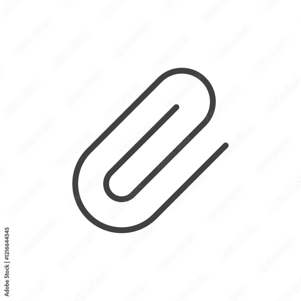 A paperclip icon representing attachment, often used for adding files or documents. A paperclip icon representing attachment, often used for adding files or documents.