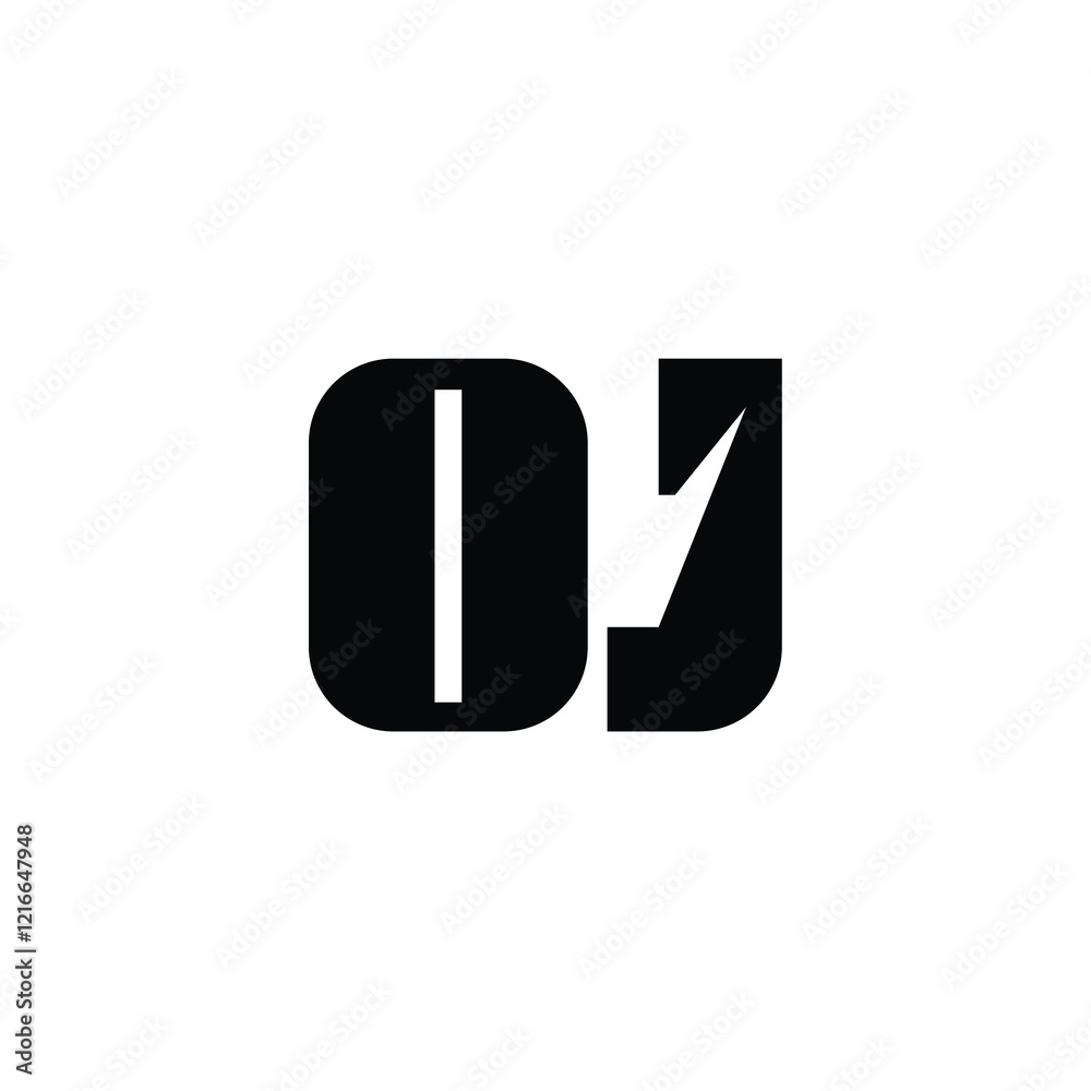 OJ monogram logo design letter text name symbol monochrome logotype alphabet character simple logo OJ monogram logo design letter text name symbol monochrome logotype alphabet character simple logo