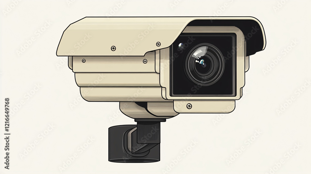 Security camera isolated on white or transparent background. Security camera isolated on white or transparent background.