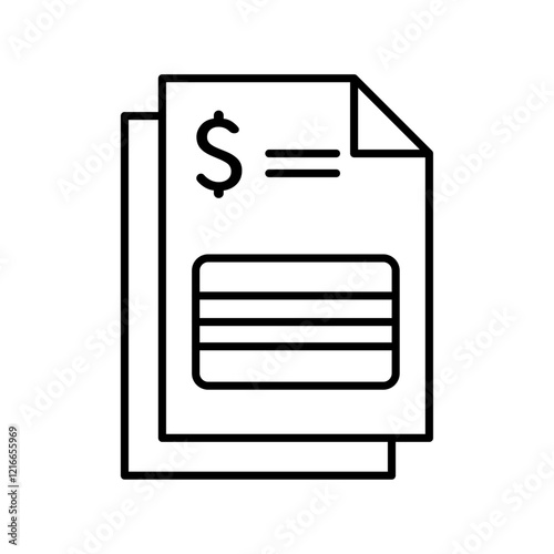 Bank statement icon Vector logo set flat