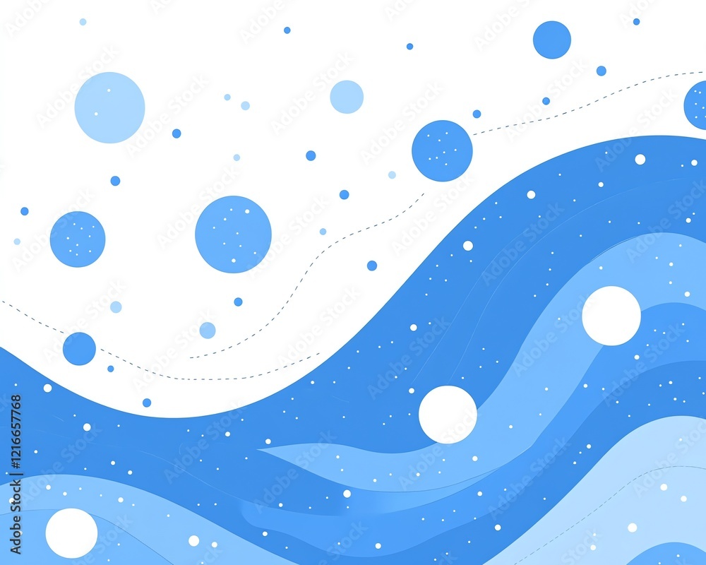 Fototapeta premium Abstract Blue Wave Background