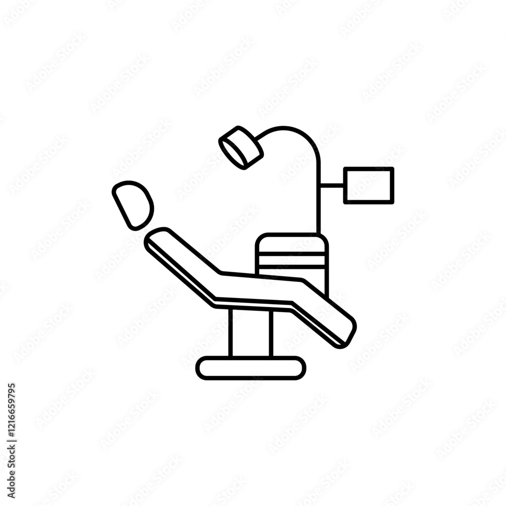 Dentist chair icon Vector logo set flat Dentist chair icon Vector logo set flat