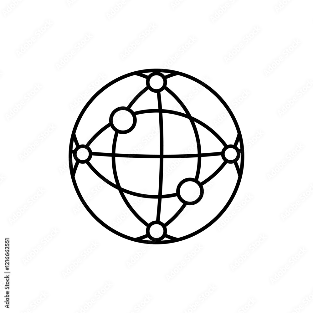 Globe icon Vector logo set flat Globe icon Vector logo set flat