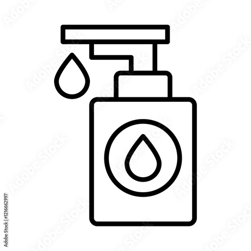 Hand sanitizer icon Vector logo set flat