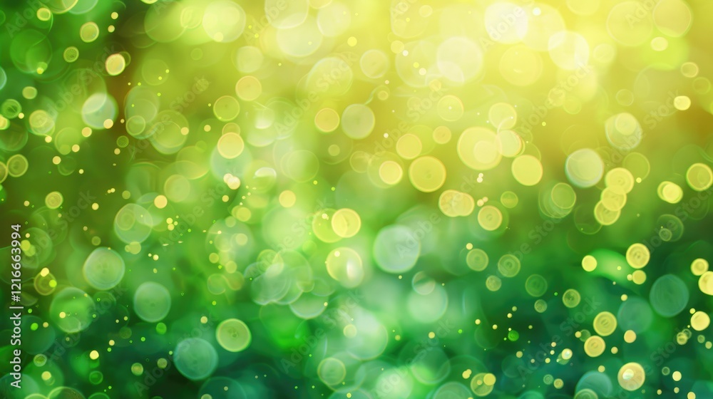 A vibrant, blurred background with green and golden bokeh effects creating a serene atmosphere. A vibrant, blurred background with green and golden bokeh effects creating a serene atmosphere.