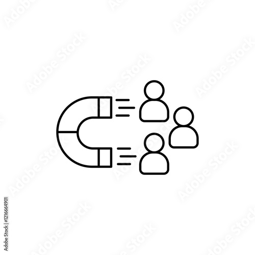 Lead generation icon Vector logo set flat