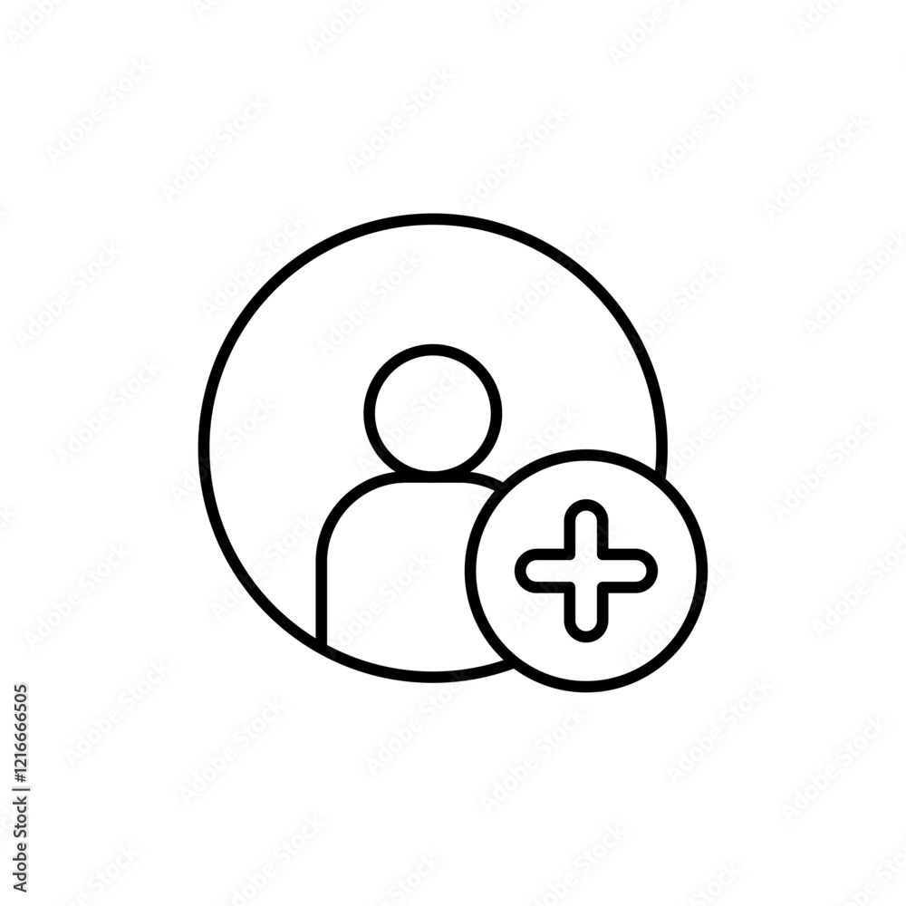 New account icon Vector logo set flat New account icon Vector logo set flat