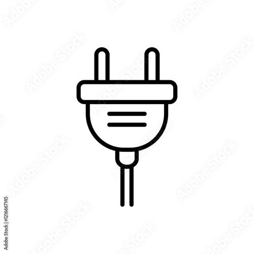 Plug adapter icon Vector logo set flat