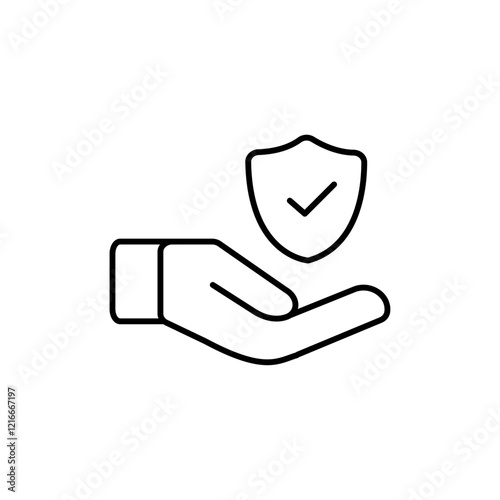 Policyholder icon Vector logo set flat