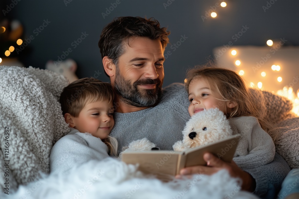 Gemütliches Vorlesen mit Kindern im Kerzenschein
Gemütliches Vorlesen mit Kindern im Kerzenschein