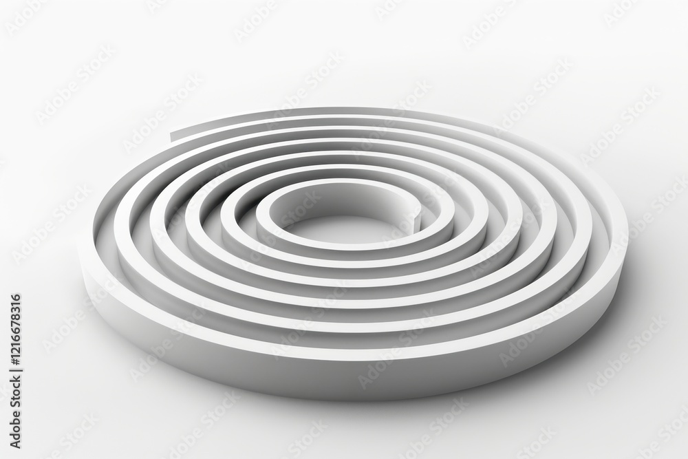 Abstract Geometric Spiral Design Abstract Geometric Spiral Design
