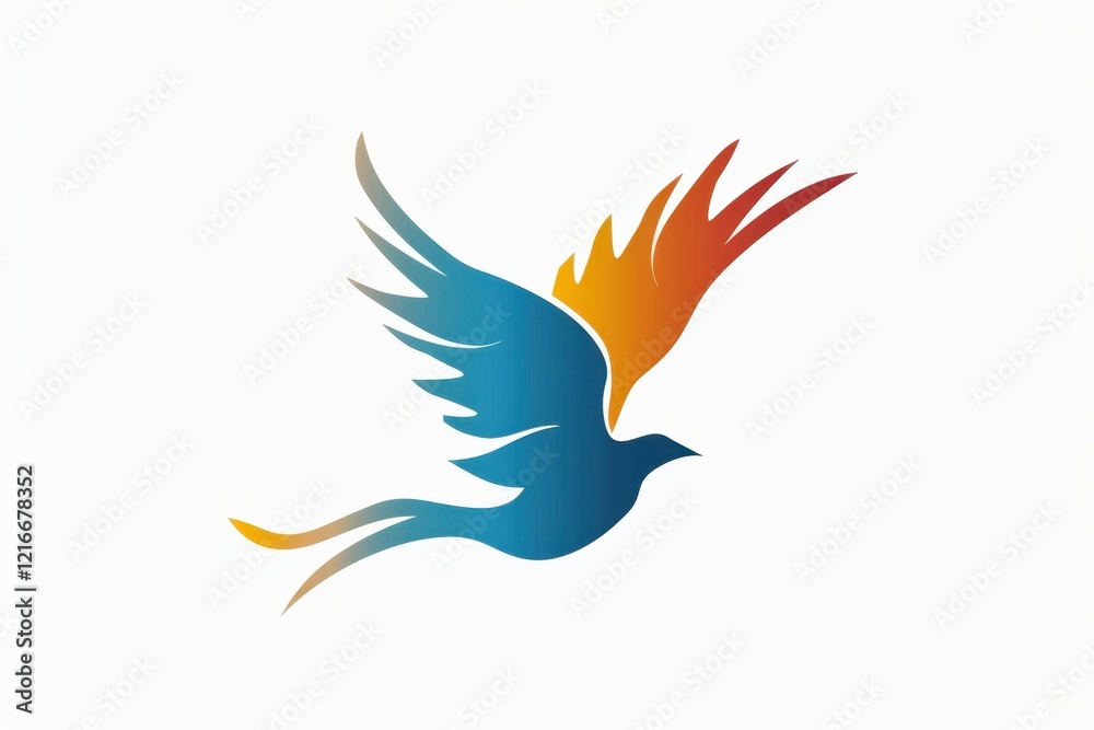 Fototapeta premium Colorful Bird Logo Design