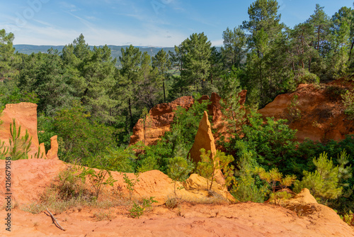 Obraz na płótnie Ochre path near Roussillon