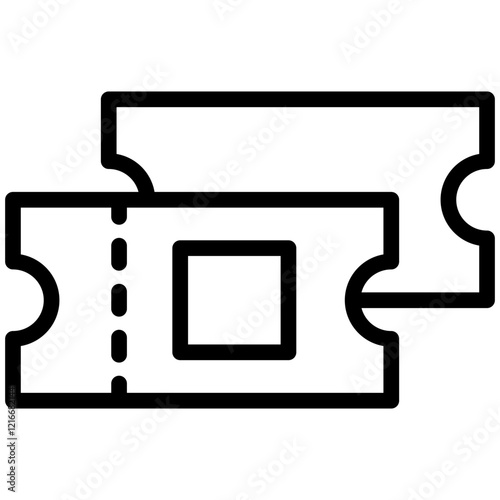 Ticket Icon Outline