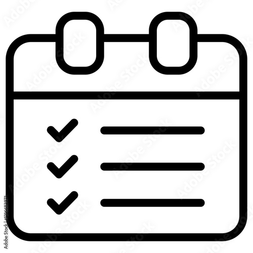 Schedule Icon Outline