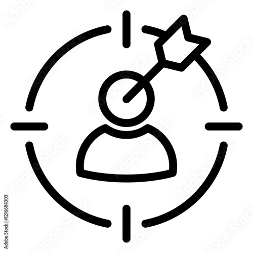 Target Audience Icon Outline