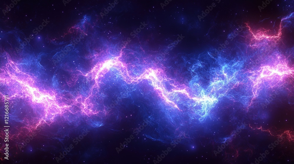 Vibrant Cosmic Nebula With Swirling Energy And Stardust Vibrant Cosmic Nebula With Swirling Energy And Stardust
