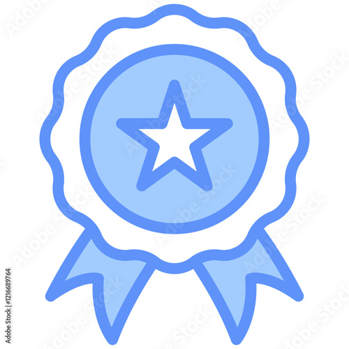 Achieve Icon Outline Blue