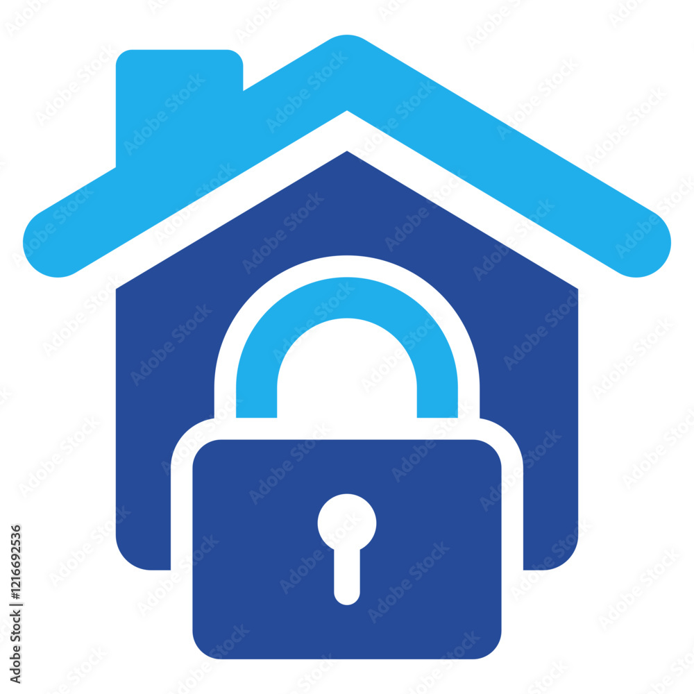 Lockdown Icon Dual Tone Color Lockdown Icon Dual Tone Color