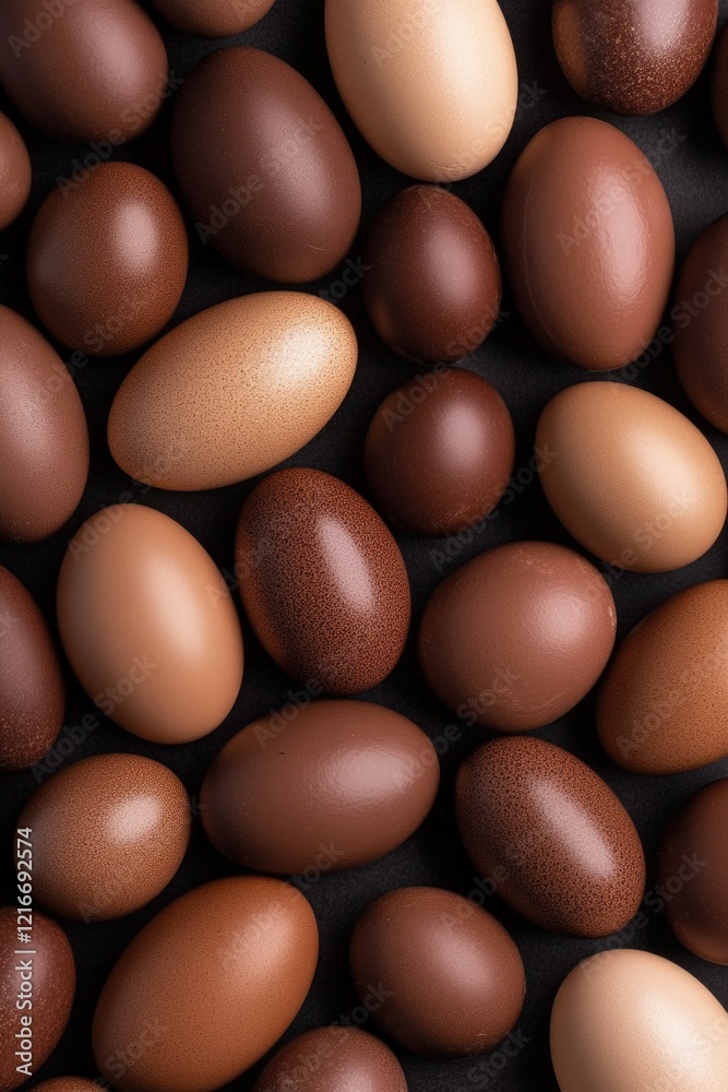 beautiful brown Easter eggs pattern. ai generated beautiful brown Easter eggs pattern. ai generated