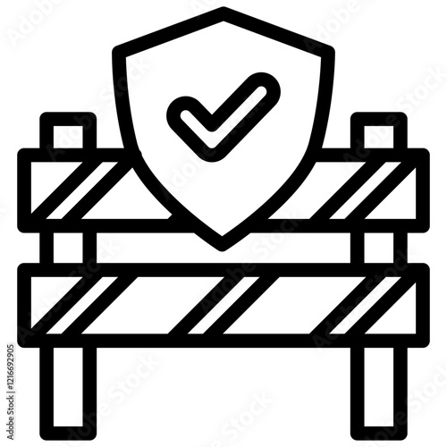 Barricade Icon Outline