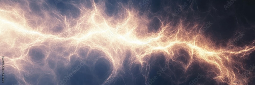 Fototapeta premium Luminous Energy Flow Abstract Glowing Plasma Stream