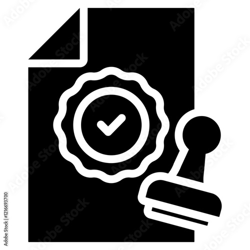 Licensing Icon Black Solid