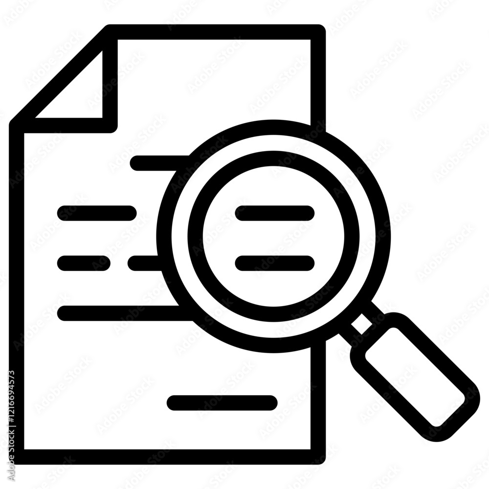 Inspection Icon Outline