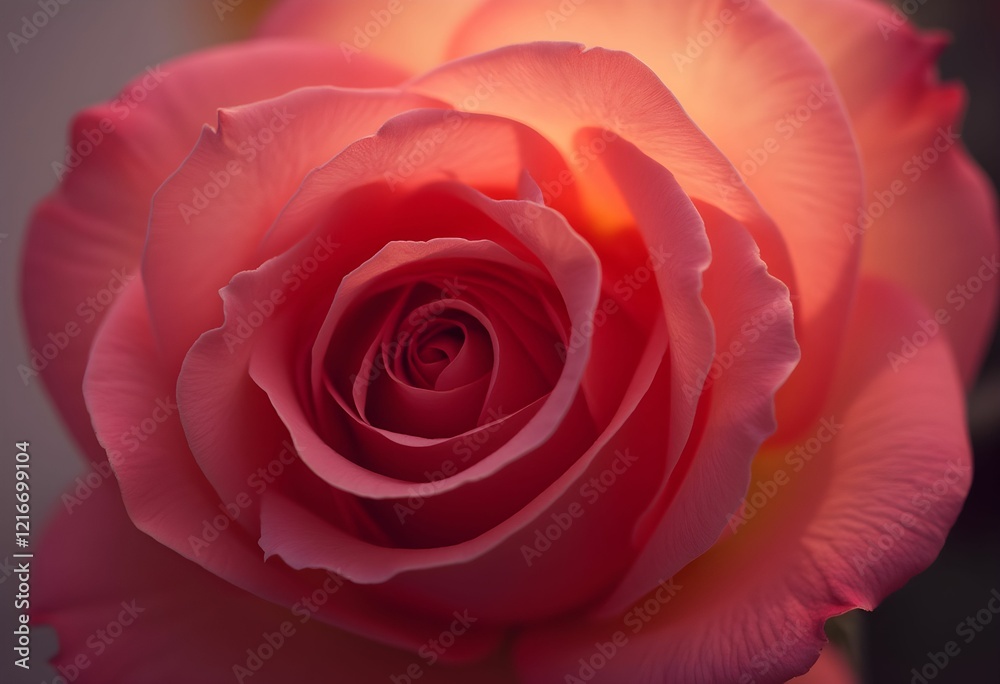 Intricate Rose Spiral in Gentle Light Intricate Rose Spiral in Gentle Light