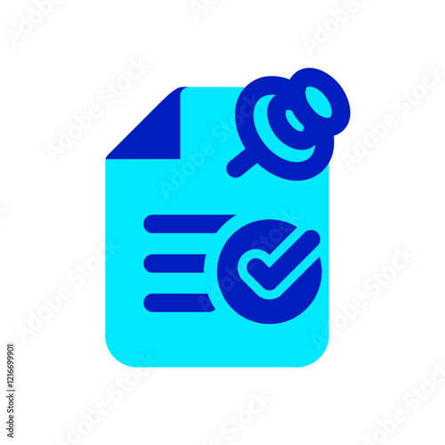 approved document duo tone icon