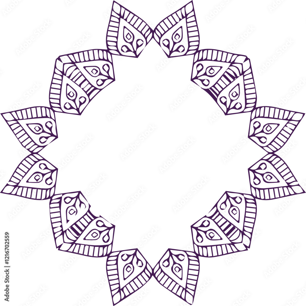 Beautiful flower art and mandala vector design Beautiful flower art and mandala vector design
