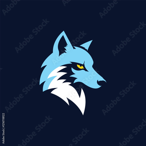 Wolf Head Logo Abstract Icon Design Vector Template