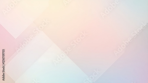 Minimalist geometric pattern in soft pastel hues reflecting balance and equality for Women's Day