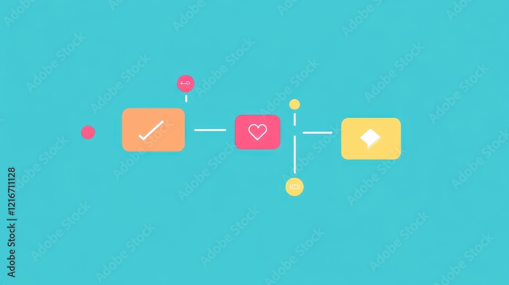 customer journey flat design side view user experience animation Triadic Color Scheme customer journey flat design side view user experience animation Triadic Color Scheme