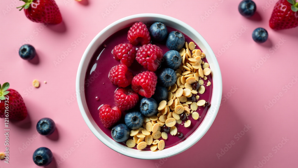 Fresh Fruit and Granola Smoothie Bowl Fresh Fruit and Granola Smoothie Bowl