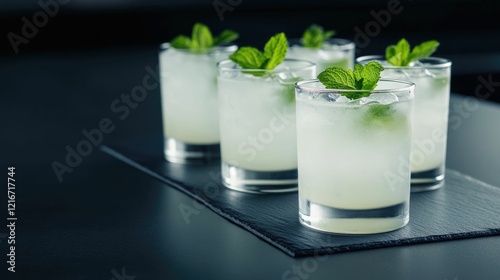 Bartender s Expertise Shines in Polished Glassware and Drink for a Refreshing and Sophisticated Dining or Event Experience photo