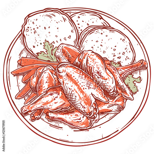 lobster on a plate