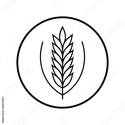 ear of wheat vector illustration