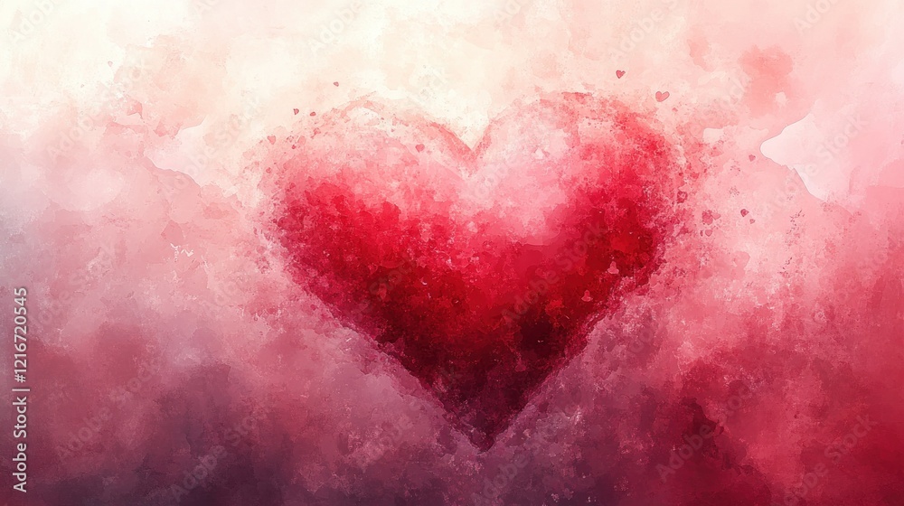 A Heartfelt Expression of Love in an Artistic Watercolor Style Capturing Emotions Through Color and Texture A Heartfelt Expression of Love in an Artistic Watercolor Style Capturing Emotions Through Color and Texture