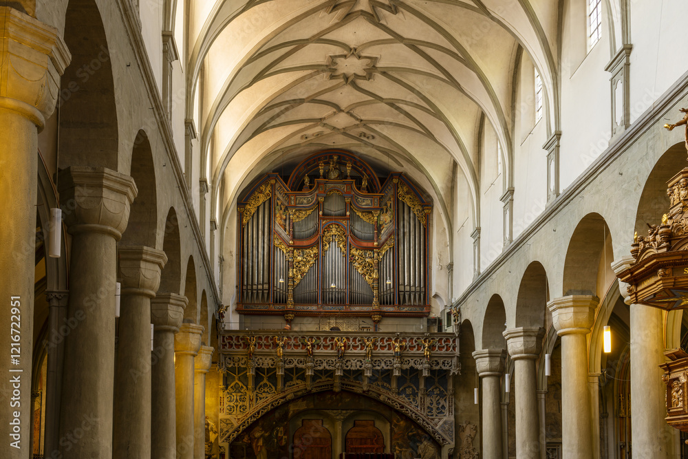 Fototapeta premium interior of the Konstanz Munster or Konstanz Cathedral, Constance, Germany