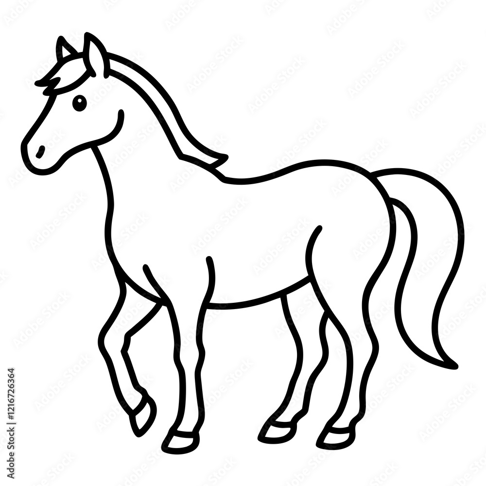 horse line art vector horse line art vector