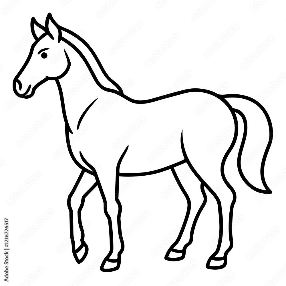 horse line art vector horse line art vector