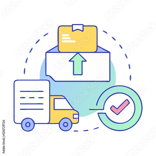 order dispatch icon, order dispatch vector illustration-simple illustration of order dispatch, perfect for order dispatch logos and icons