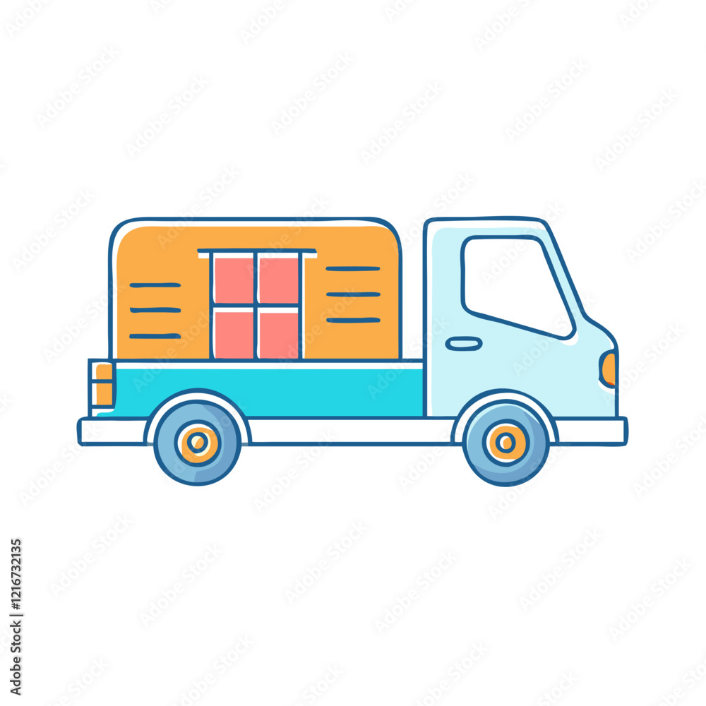 truck icon, truck vector illustration-simple illustration of truck, perfect for truck logos and icons