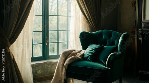 Luxurious Swivel Accent Chair in Modern Interior