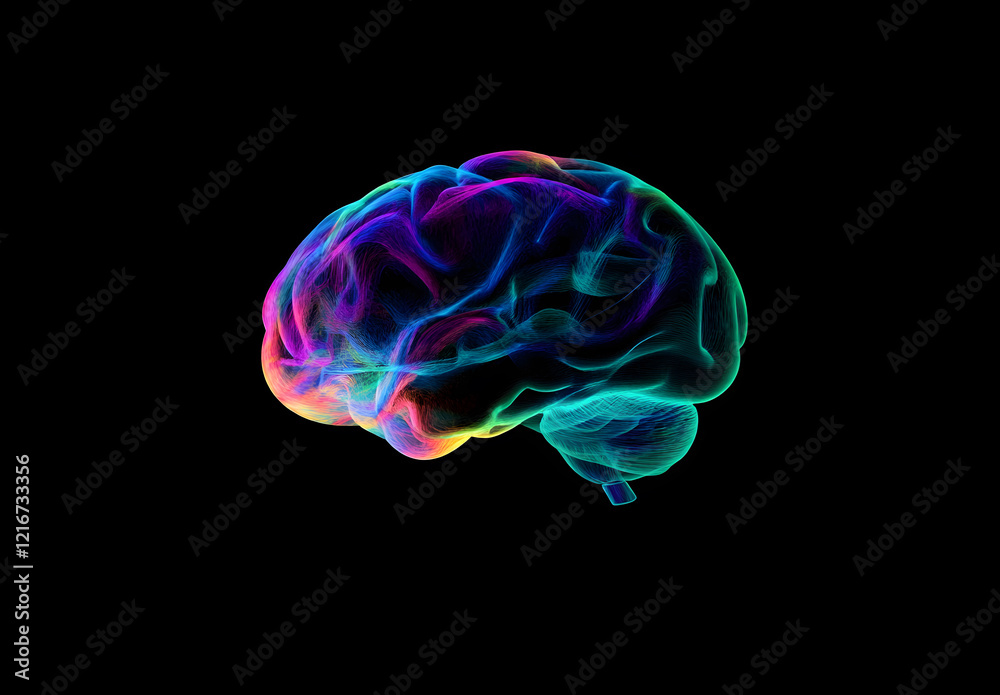 Futuristic Neon Brain With Multicolored Glowing Neural Connections, Showcasing Artificial Intelligence, Neural Networks, Data Flow, Futuristic Neon Brain With Multicolored Glowing Neural Connections, Showcasing Artificial Intelligence, Neural Networks, Data Flow,