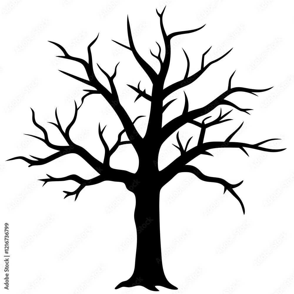 silhouette of tree silhouette of tree